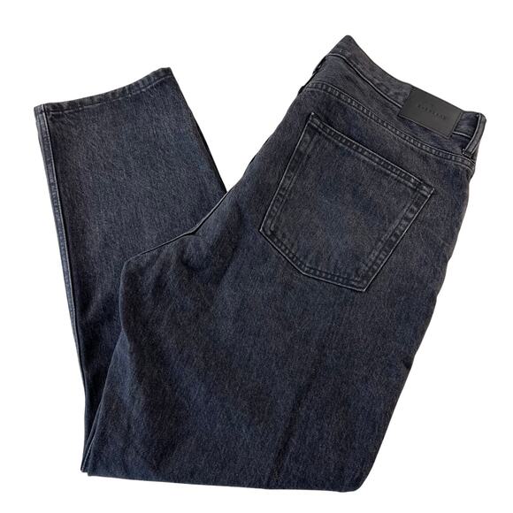 Everlane The Cheeky Jeans Women's Size 33 Black High Rise Button Fly - Picture 1 of 10